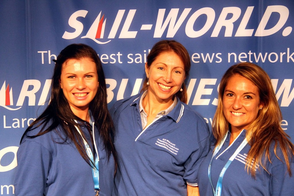 The best of the MarineBusiness-World Team at Sanctuary Covve Boat Show Rosalie  Taylor, Jeni Bone and Sarah Ruggiero © MarineBusiness-World.com . http://www.marinebusiness-world.com